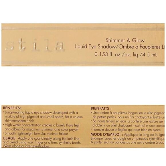 STILA - NWT - Glitter & Glow Liquid Eyeshadow in “Kitten” Product Unopened - Picture 11 of 14